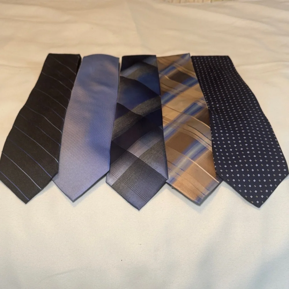 Michael Kors & more Men's Tie Collection - Blue and Tan Hues